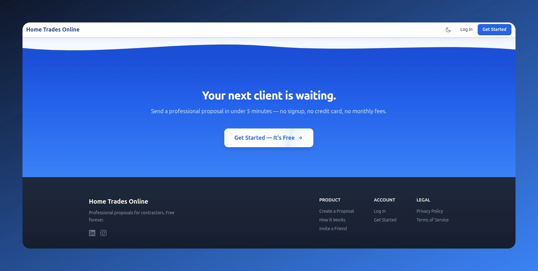 Home Trades Online Landing screenshot 3
